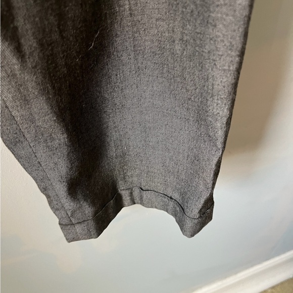 Zara grey zippered button hook tapered trousers size Small - Picture 7 of 12